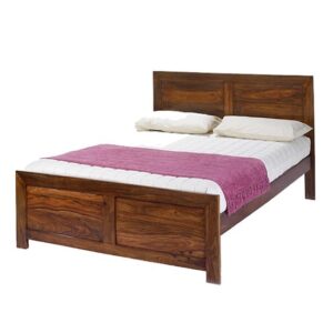 Payton Wooden King Size Bed In Sheesham Hardwood