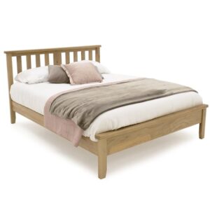 Ramore Wooden Low Footboard King Size Bed In Natural