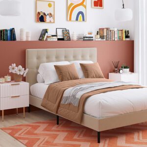 Novo Savannah Fabric Bed Frame, Single