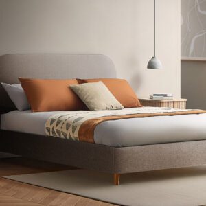 Silentnight Fara Upholstered Bed Frame, Superking, Sandstone