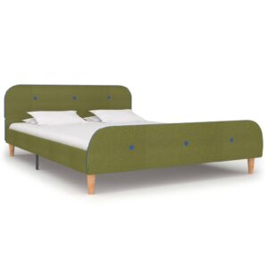 Bellvue Fabric Double Bed In Green