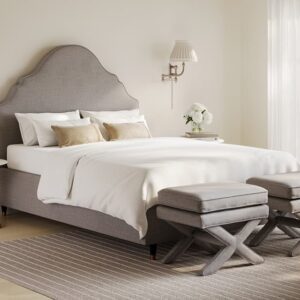 LPD Quince Fabric Bed Frame, Double