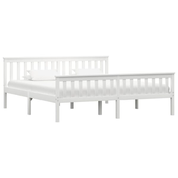 Chilliwack Wooden Super King Size Bed In White