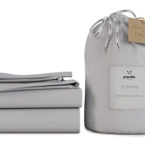 Panda Bamboo Bedding Set, King Size, Quiet Grey